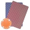Brybelly Diamond Suited Poker Chips Versatile 11.5-gram Clay Composite  Pack of 50 (Orange) view 3