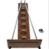 WE Games Shoot The Moon Game, Large 17.5 inch Size, Walnut Wood Stain, Retro Games for Adults, Classic Table Top Board Game view 1