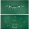 Brybelly Casino Night 2-in-1 Blackjack and Texas Hold'em Table Felt Only- Green Felt Double Sided Casino Tabletop Gaming Mat- 72" x 36" - Perfect for Casino Game Night view 1