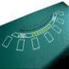 Brybelly Casino Night 2-in-1 Blackjack and Texas Hold'em Table Felt Only- Green Felt Double Sided Casino Tabletop Gaming Mat- 72" x 36" - Perfect for Casino Game Night view 2