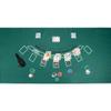 Brybelly Casino Night 2-in-1 Blackjack and Texas Hold'em Table Felt Only- Green Felt Double Sided Casino Tabletop Gaming Mat- 72" x 36" - Perfect for Casino Game Night view 4