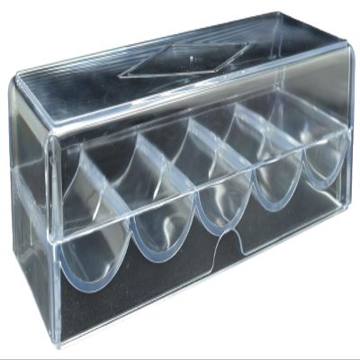 Clear Plastic Chip Tray with Cover
