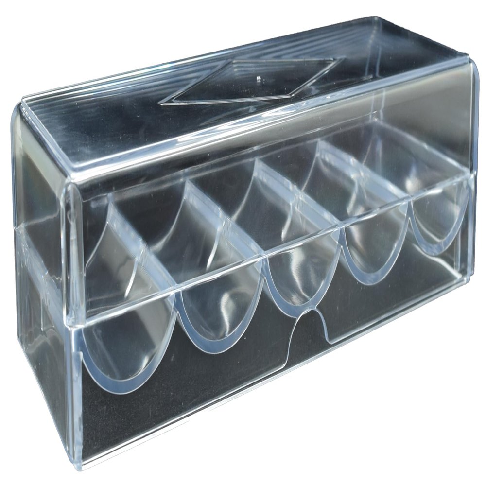 Clear Plastic Chip Tray with Cover