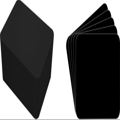 (100) Horizontal Trading Card Divider Cards - Black - Standard 20 Mil- 2-3/4" x 3-3/4" TCNS28BK20
