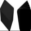 (100) Horizontal Trading Card Divider Cards - Black - Standard 20 Mil- 2-3/4" x 3-3/4" TCNS28BK20 view 1