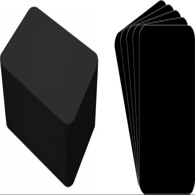 (100) Vertical Trading Card Divider Cards - Black - Standard 20 Mil- 2-11/16" x 3-13/16" - TCNS38BK20