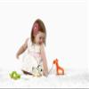 Hape Giraffe Wooden Push and Pull Toddler Toy, L: 5.3, W: 2.4, H: 5.9 inch, Orange view 3