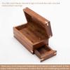 Bits and Pieces - Secret Enigma Puzzle Box - Camouflage Your Cash Money Holder - Brain Teaser - Wooden Secret Compartment Brain Game view 3