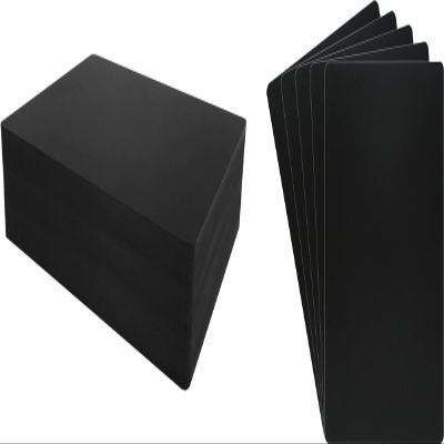 (100) Magazine Book Heavy Duty Divider Cards - Black, 40mil - 8 1/4" x 11 3/4" - #MANS85BK40