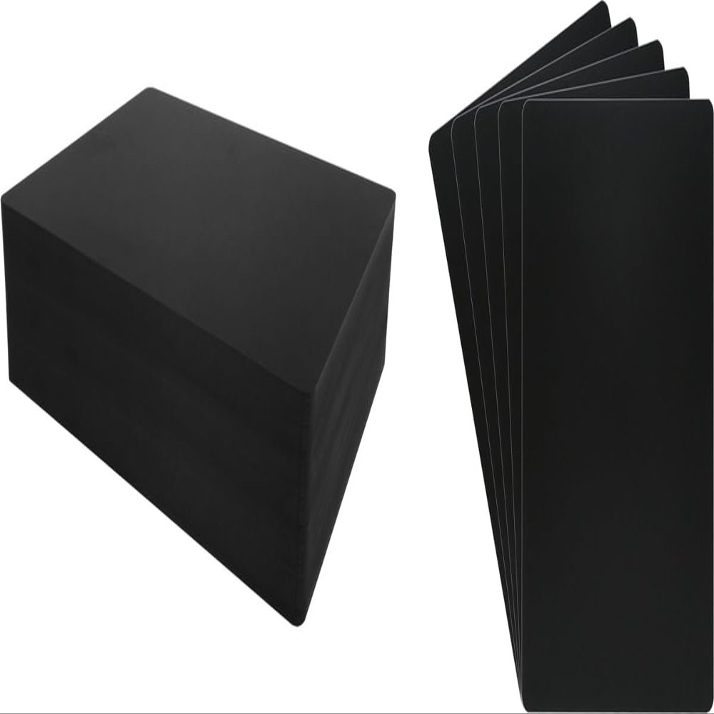 (100) Magazine Book Heavy Duty Divider Cards - Black, 40mil - 8 1/4" x 11 3/4" - #MANS85BK40