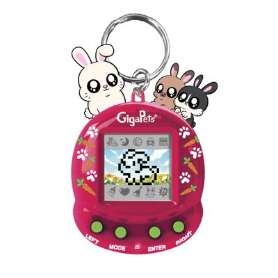 Giga Pets Bit Bunnies Interactive Digital Pet Toy, Upgraded Collectors Edition Pets for Kids, 90s Gaming Gift for Boys and Girls
