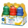 GIOTTO - 530900 - Assortment of 6 bottles of 1 Litre ready-to-use washable gouache - for school view 1