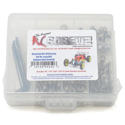 Associated B4.2 RTR/Factory Stainless Steel Screw Kit