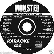 Monster Hits Karaoke Male Pop/rock Hits of 2002#1139