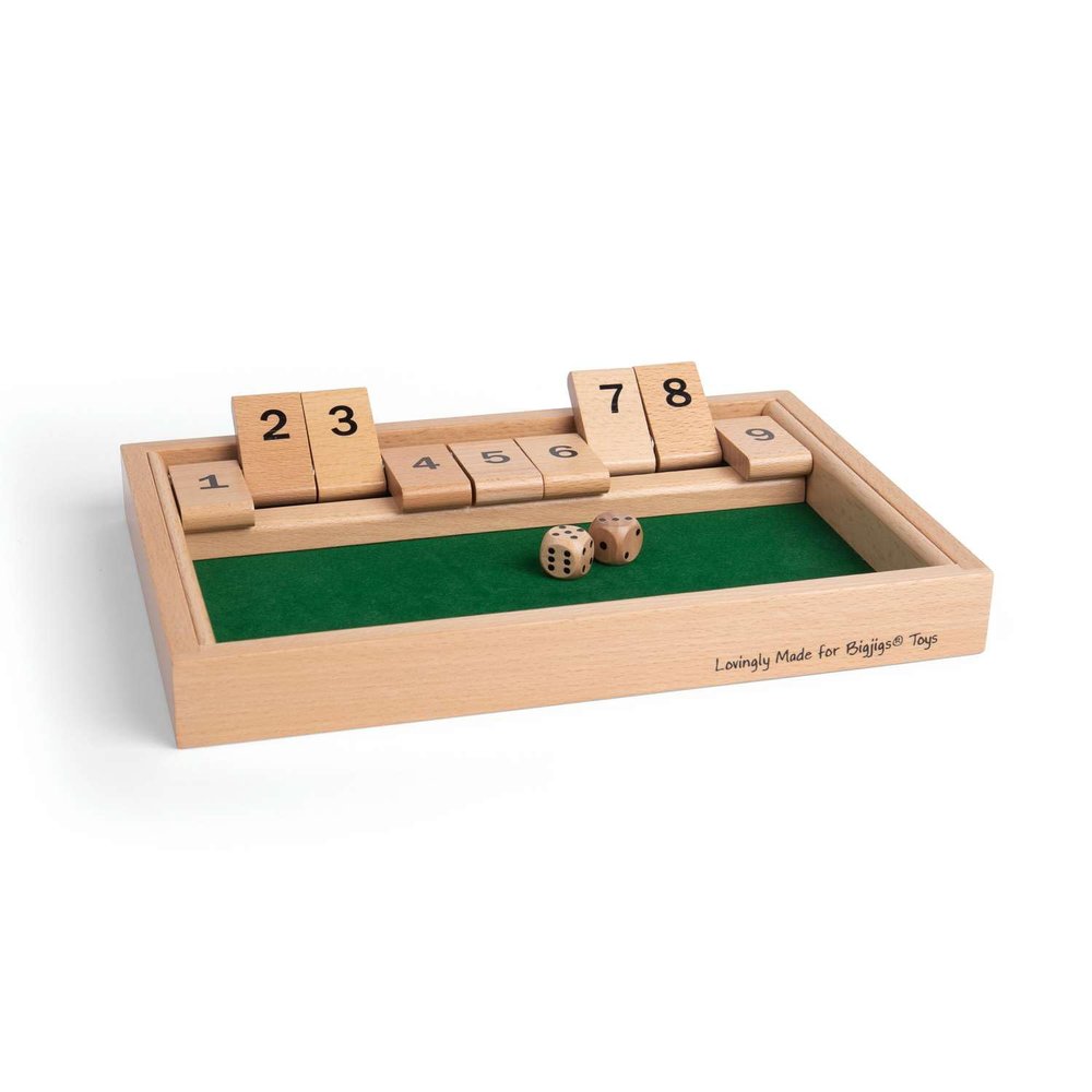 Bigjigs Toys, Wooden Shut The Box Game, Wooden Toys, Board Games, Shut The Box Dice Game, Kids Board Games, Number Games, Family Board Games