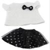 American Fashion World Black and White Polka Dot Skirt Set for 18-Inch Dolls | Premium Quality & Trendy Design | Dolls Clothes | Outfit Fashions for Dolls for Popular Brands view 2