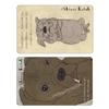 Seirudo ks-ic-10011 My Number suica Bulldog Set of 2, Shinzi Katoh 2.1 x 3.3 inches (53 x 84 mm) view 1