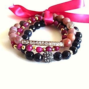 Bijouterie Summer Beaded Stack Bracelets