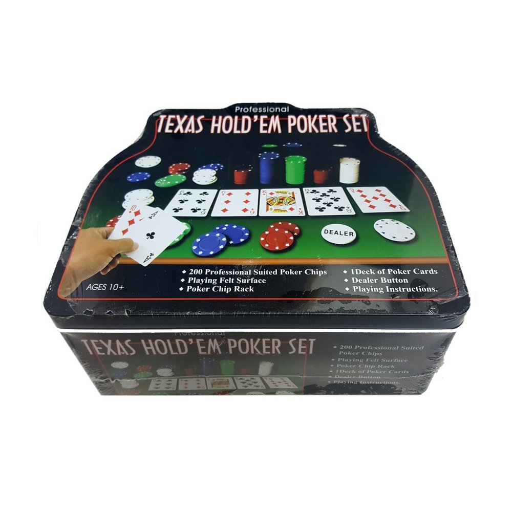 Professional Texas Hold'em Poker Set In Collector Tin