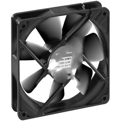 Globe Motors D47-B10A-04W3-100, Fan; DC; 12V; 120x120x25mm; Sq; 115CFM; 6.6W; 42dBA; 2800RPM; Leadwires