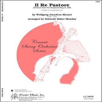 Il Re Pastore ARR Monday String Orchestra Sc/Pts