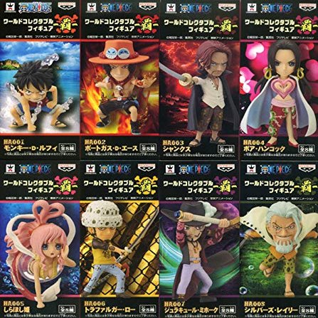 All eight species One Piece World Collectable Figure ha (japan import)