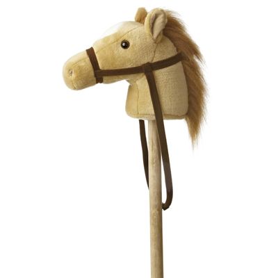 Aurora Rideable Giddy-Up Friends Beige Pony Stuffed Animal - Active Fun - Imaginative Adventures - Brown 37 Inches