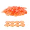 Plastic Magnetic Bingo Chips - Orange Markers - 3/4 Inch Size - 100 Chips view 1