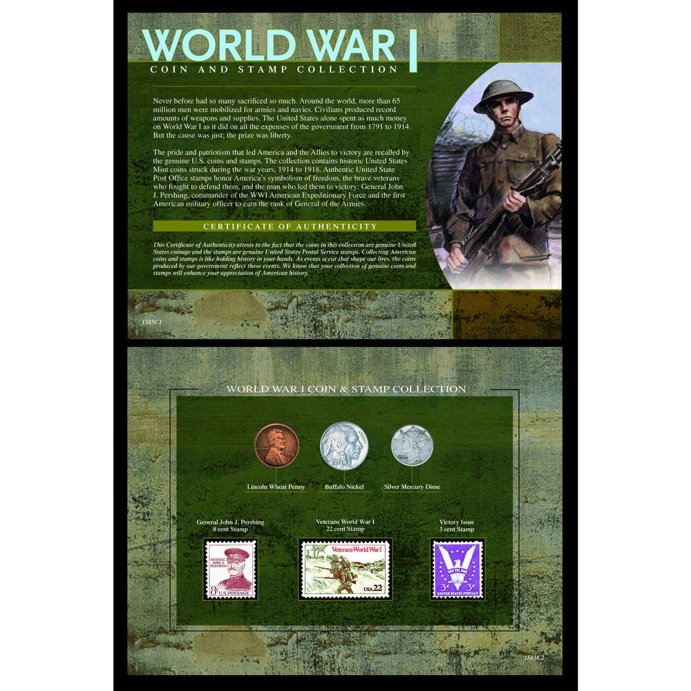 World War I Coin & Stamp Collection