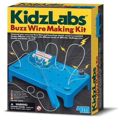 4M KidzLabs Buzz Wire Making Kit, Build-Your-Own Circuit Game - 1 Pack - Great for Interactive Learning