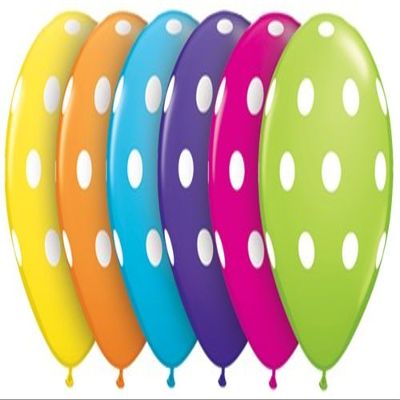 11" Big Polka Dots Latex Balloons