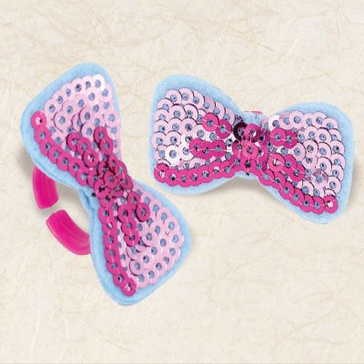Adorable Lalaloopsy Sequin Ring Birthday Party Favour (1 Piece), Pink/Blue, 1" x 1".