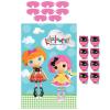 Adorable Lalaloopsy Birthday Party Game Activity (4 Pack), Blue/Pink, 25" x 37". view 1