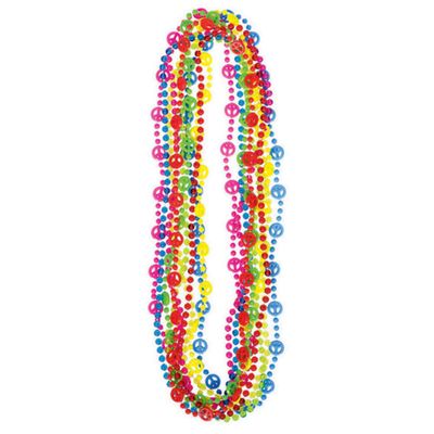 60's Party Beads, 30", 10 Ct.