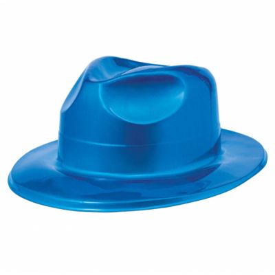 Amscan 250264 Shiny Blue Plastic Fedora, 1ct