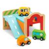 DJECO Early Learning Mini Garage - Cute Vehicle Toys for Toddlers - Fun & Creative Activity for Family & Friends - Wooden Automobile Set for Children 18+ Months Girls & Boys view 1