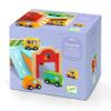 DJECO Early Learning Mini Garage - Cute Vehicle Toys for Toddlers - Fun & Creative Activity for Family & Friends - Wooden Automobile Set for Children 18+ Months Girls & Boys view 3