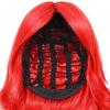 CaseEden Cosplay Wig, Persona 3, Mitsuru Kirijo, Black Butler, Glrell Satcliff, Long, Curly Hair, Red, Crimson Red, White Merce Wig Net, Set of 2 view 2