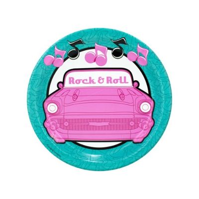 8 pack 50`s theme plates