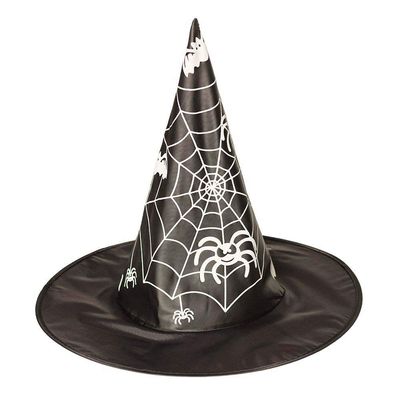 Boland 96952 - Witch Hat with Spiderwebs for Adults, One Size, Black