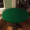 Speed lite poker table cover - felt style tablecloth - cover only - Ideal upgrade surface for any worn felt poker game table cover (green, 48 inch round) view 4