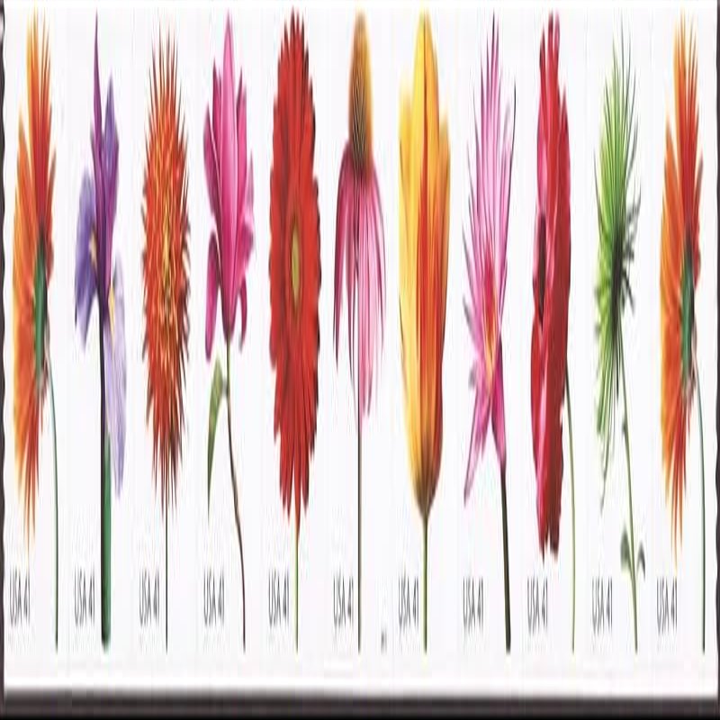 #4166-4175 strip of 10 Beautiful Blooms Flowers #4175a