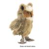 Folkmanis Mini Great Horned Owl Finger Puppet, Brown, White, Black view 2