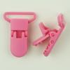 25 Zinnia - Medium Pink (G62) KAM 1" Plastic Pacifier Clips / Suspender Clips with Gripping Teeth for Soother/Paci/Pacifier/Dummy/Bib/Toy Holder Clip view 1