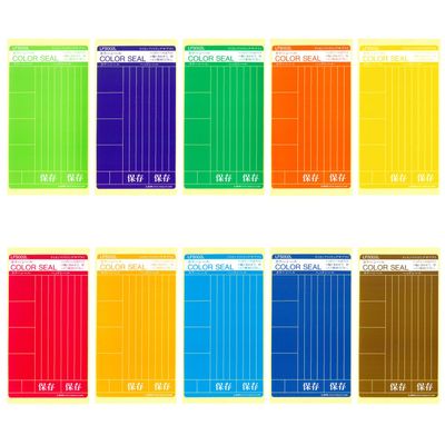 Lion Office Equipment LC-21 Color Stickers, 10 Colors