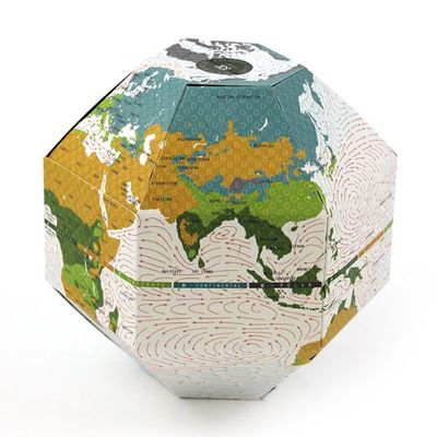 Folding Climate Globe - Earth in Pocket Voyage FOG-C - Multicolor Plastic Physical Map
