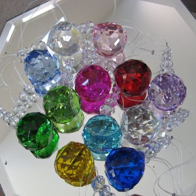 30mm Crystal Balls & Comes in 12 Assorted Colors