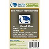 Swan Premium Card Sleeves (60x92mm) - 100 Pack, Thick Sleeves - Stone Age