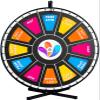 Print & Insert Your Own Prizes Dry Erase Spinning Wheel  Reusable Promotional Prize Game with Magnetic Frames for Quick-Change Inserts | Table-Stand Display Wheel Made in USA (30 Inch) view 1