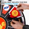Print & Insert Your Own Prizes Dry Erase Spinning Wheel  Reusable Promotional Prize Game with Magnetic Frames for Quick-Change Inserts | Table-Stand Display Wheel Made in USA (30 Inch) view 2